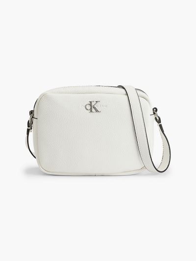 Calvin Klein Táskák & Kiegészítők HU326296 | Calvin Klein Bőr Női Crossbody Táska Világos Fehér